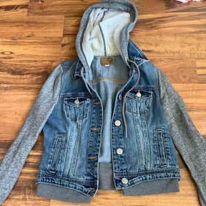 American Eagle jean jacket sweatshirt
